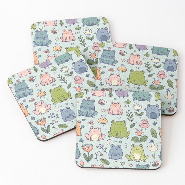 Item preview, Cute Frog Pattern designed and sold by purplesensation.