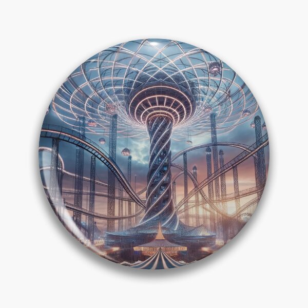 Item preview, Illuminated Amusement Park with Celestial Coasters designed and sold by Newpixelland.