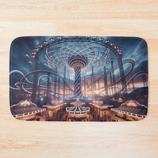 Item preview, Illuminated Amusement Park with Celestial Coasters designed and sold by Newpixelland.