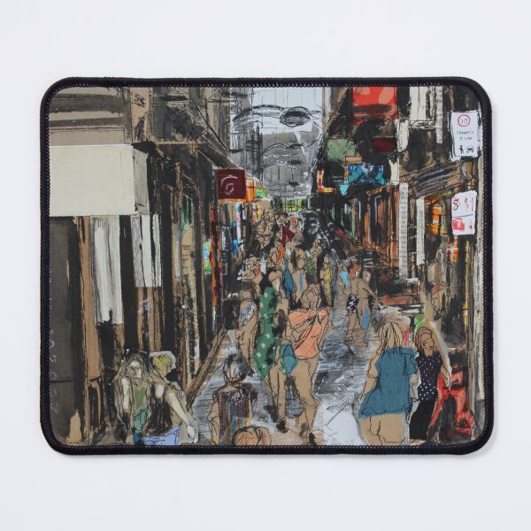 Item preview, Centreplace Laneway Melbourne Thread Sketch designed and sold by JulietDCollins.