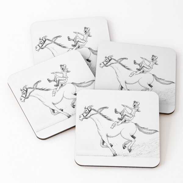 Item preview, Horse rider put on the saddle wrong!!! designed and sold by Rene Trujillo Illustrations.