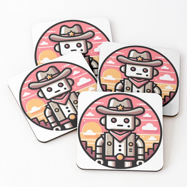 Item preview, Sunset Robot Sheriff  designed and sold by OniumEth.