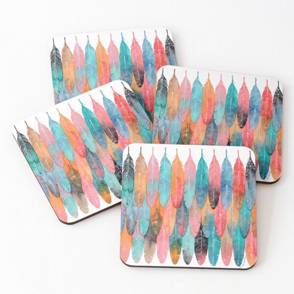 Item preview, Fondo de plumas en acuarela II designed and sold by joynest-design.