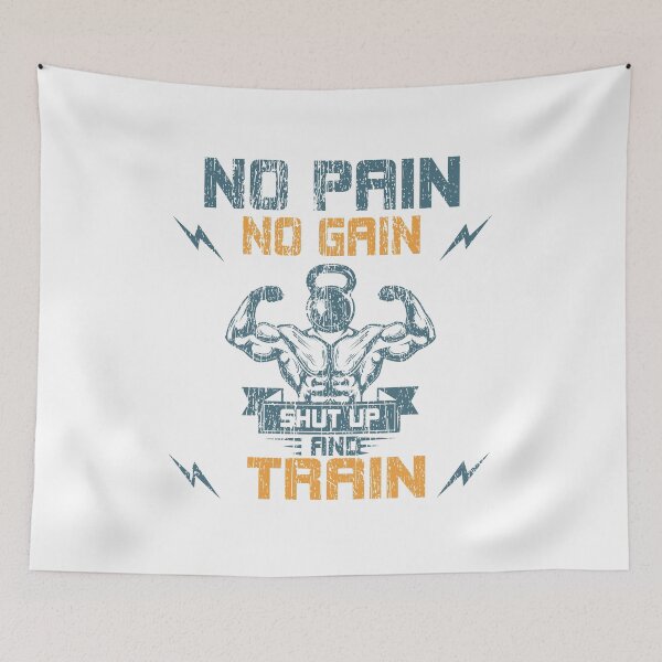 Item preview, Workout No Pain No Gain Shut Up And Train designed and sold by Moroccan lions Outfitters ⭐️⭐️⭐️⭐️⭐️.