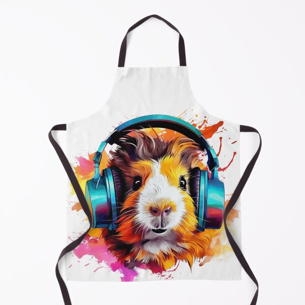 Item preview, Watercolor Headphones Funny Guinea Pig designed and sold by ArtFromBeyond.