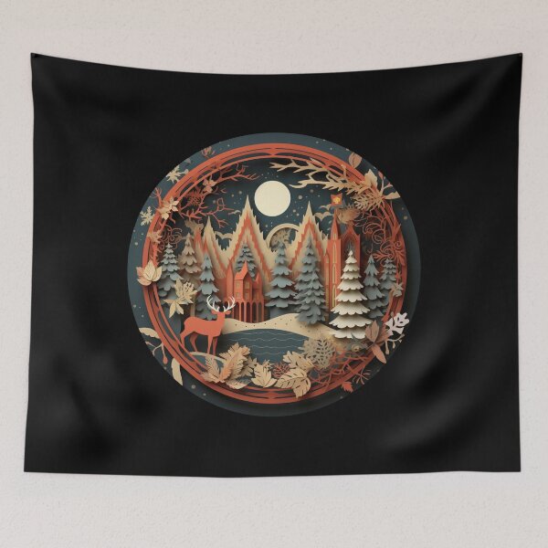 Item preview, Christmas paper cut craft 2 designed and sold by Marten-Store.