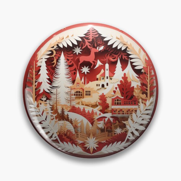 Item preview, Christmas paper cut craft 4 designed and sold by Marten-Store.