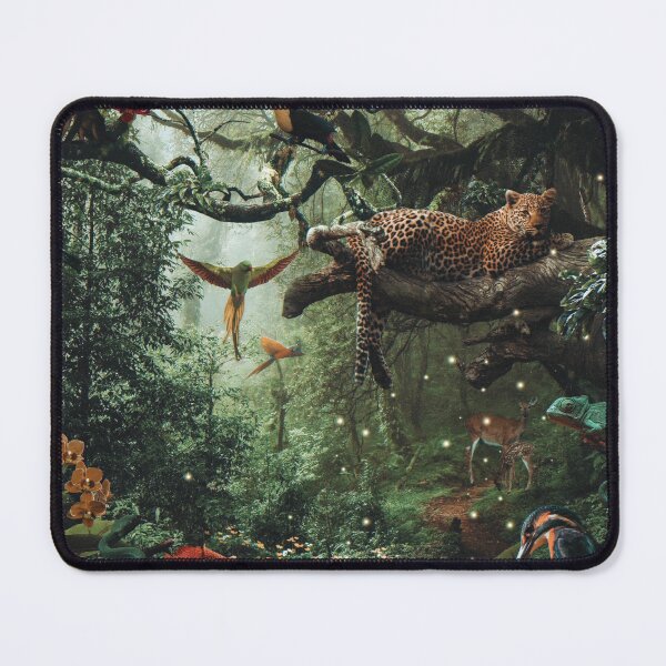 Item preview, LEOPARD IN THE RAIN FOREST designed and sold by Paper Bee Gift Shop.