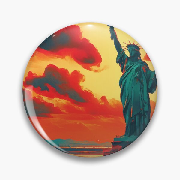 Item preview, Statue of Liberty at Sunset designed and sold by badguyduh.