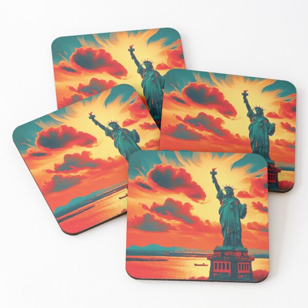Item preview, Statue of Liberty at Sunset designed and sold by badguyduh.