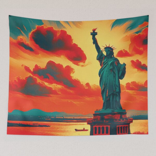 Item preview, Statue of Liberty at Sunset designed and sold by badguyduh.