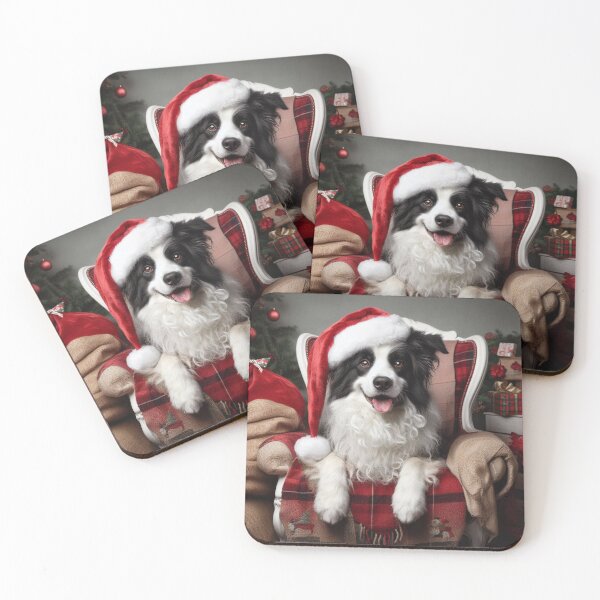 Item preview, Border Collie Christmas designed and sold by fatbanana.
