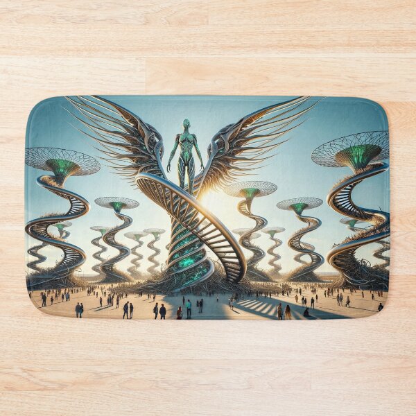 Item preview, Ethereal Winged Guardian - Futuristic Fantasy  designed and sold by Newpixelland.