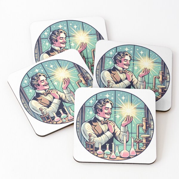 Item preview, Elegant Victorian Scientist in Starlit Laboratory designed and sold by OniumEth.