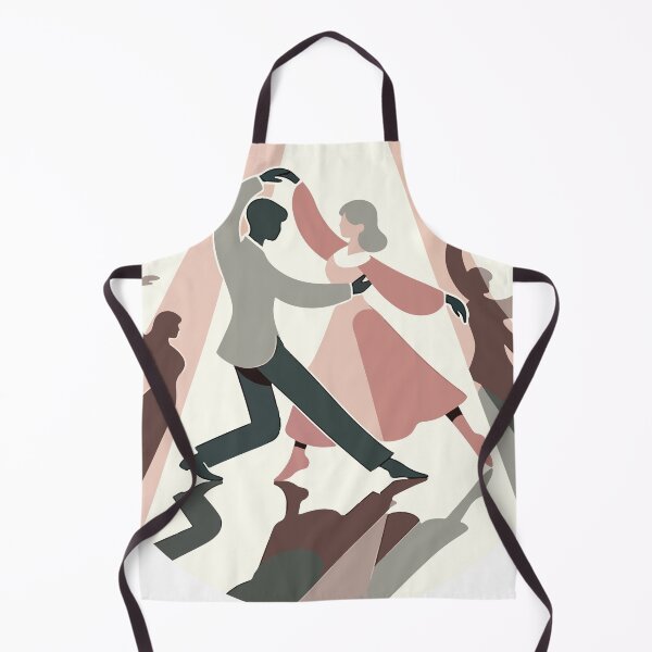 Item preview, Elegant Waltzing Couple Amidst Silhouette Dancers designed and sold by OniumEth.