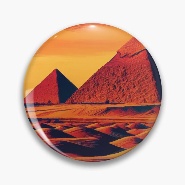 Item preview, The Pyramids at Giza at Sunset designed and sold by badguyduh.