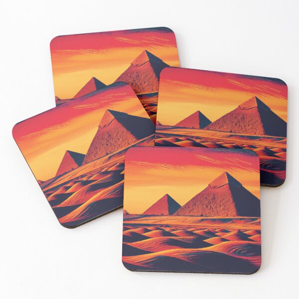 Item preview, The Pyramids at Giza at Sunset designed and sold by badguyduh.
