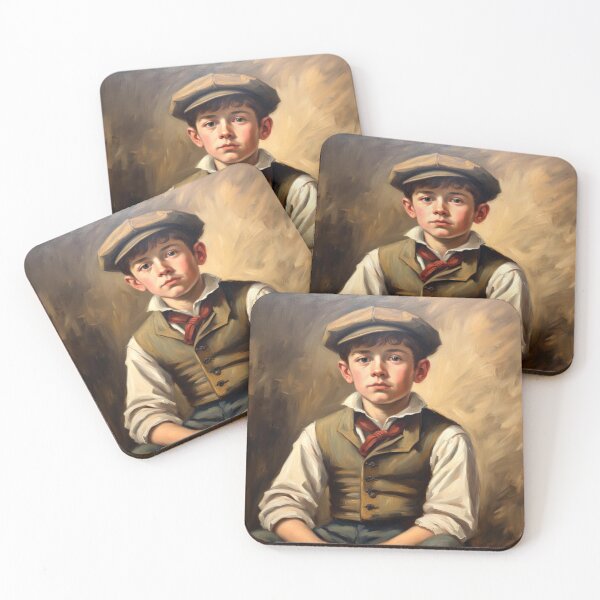 Item preview, Vintage Newsboy Painting designed and sold by Gabriela McDaniel.