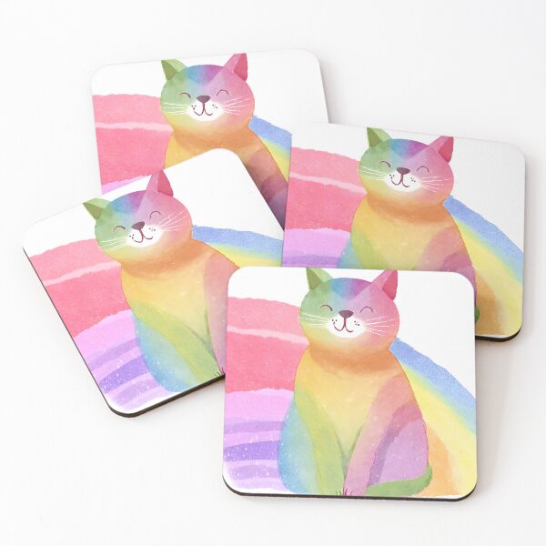 Item preview, Rainbow Bliss Cat designed and sold by AnimaliaStar.