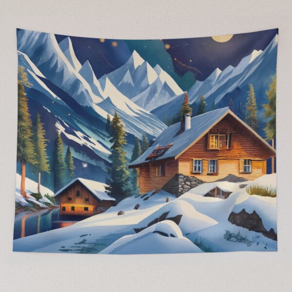Item preview, Snowy Mountain Village designed and sold by Gustavo Navarro.