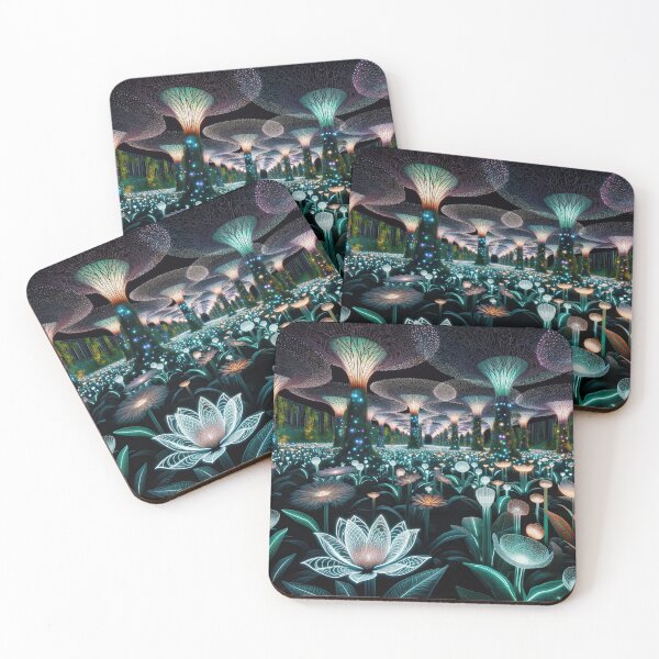 Item preview, Luminescent Flora - Ethereal Glow Garden designed and sold by Newpixelland.