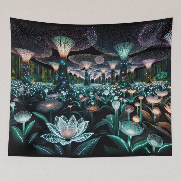 Item preview, Luminescent Flora - Ethereal Glow Garden designed and sold by Newpixelland.