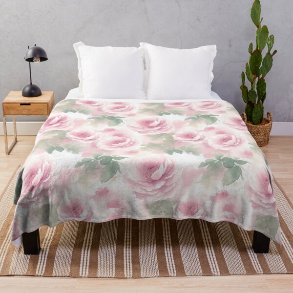 Item preview, Elegant Watercolor Pink Roses Background designed and sold by Victoria Riabov.