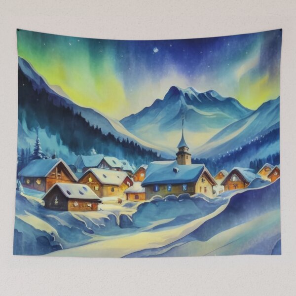 Item preview, Snowy Mountain Village designed and sold by Gustavo Navarro.