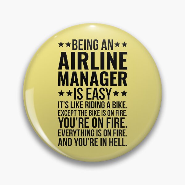 Item preview, Being An Airline Manager Is Easy designed and sold by kamrankhan.