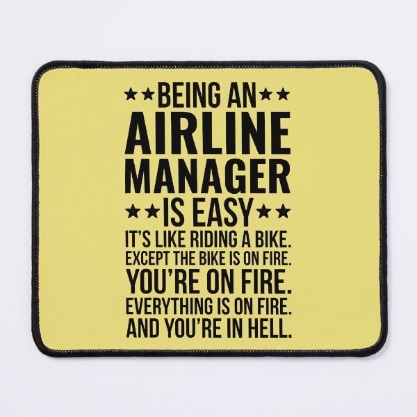 Item preview, Being An Airline Manager Is Easy designed and sold by kamrankhan.