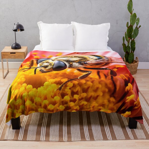 Item preview, bee on flower beautiful designed and sold by thanomsak suwannasi.
