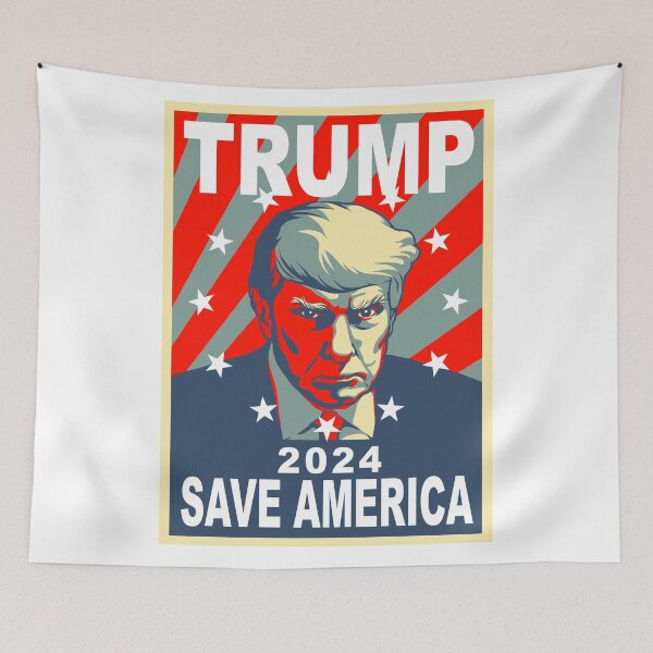 Item preview, save america trump 2024 mugshot designed and sold by magakatana.