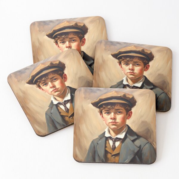 Item preview, Vintage Newsboy Painting designed and sold by Gabriela McDaniel.