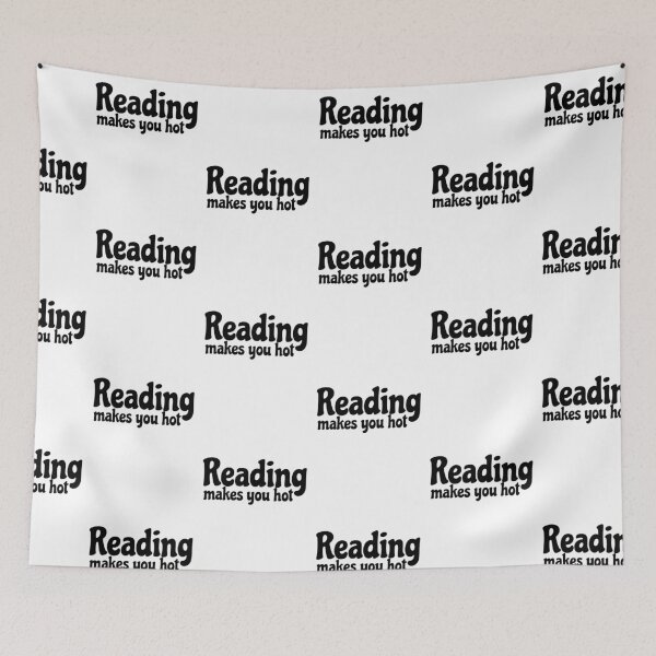 Item preview, Reading makes you hot minimalist black and white  designed and sold by rovan-hamdy.