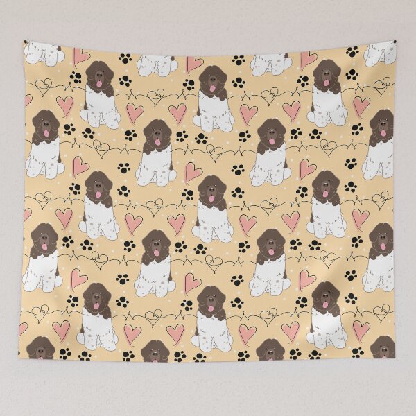 Item preview, LOVE Brown White Newfie Newfoundland Dog 1 designed and sold by Lulupainting.