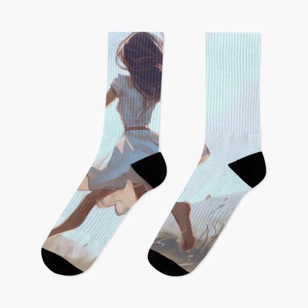 Item preview, A girl running towards her dreams. designed and sold by growing-mom.