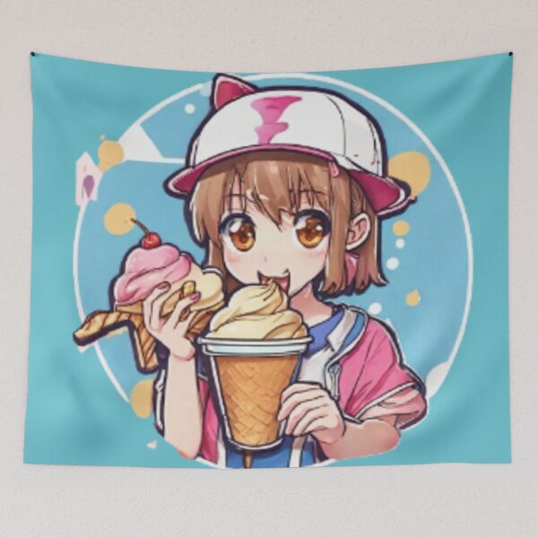 Item preview, Ice Cream Delight: Anime Character Bliss designed and sold by Poetic4Passion.