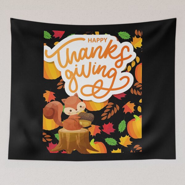 Item preview, Forest Friends Thanksgiving Greeting!! designed and sold by SunMoonBeyond.