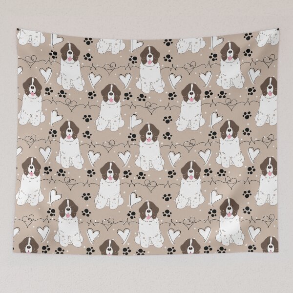 Item preview, LOVE Brown White Newfie Newfoundland Dog 2 designed and sold by Lulupainting.