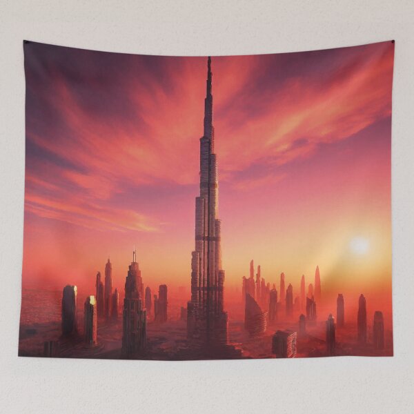 Item preview, Burj Khalifa at Sunset designed and sold by badguyduh.