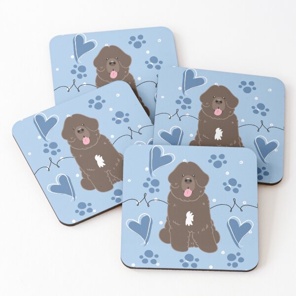 Item preview, LOVE Brown White Newfie Newfoundland Dog 4 designed and sold by Lulupainting.