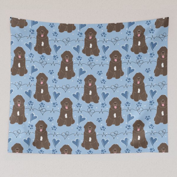 Item preview, LOVE Brown White Newfie Newfoundland Dog 4 designed and sold by Lulupainting.