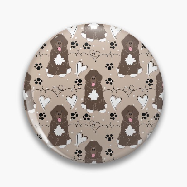 Item preview, LOVE Brown White Newfie Newfoundland Dog 5 designed and sold by Lulupainting.