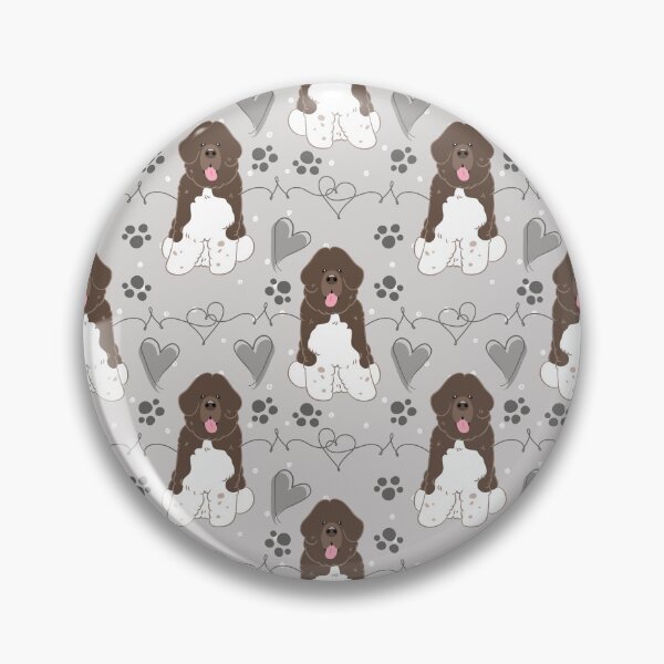 Item preview, LOVE Brown White Newfie Newfoundland Dog 6 designed and sold by Lulupainting.