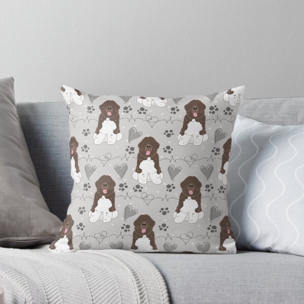 Item preview, LOVE Brown White Newfie Newfoundland Dog 6 designed and sold by Lulupainting.