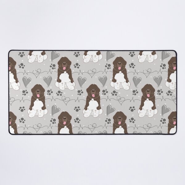 Item preview, LOVE Brown White Newfie Newfoundland Dog 6 designed and sold by Lulupainting.