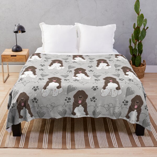 Item preview, LOVE Brown White Newfie Newfoundland Dog 6 designed and sold by Lulupainting.