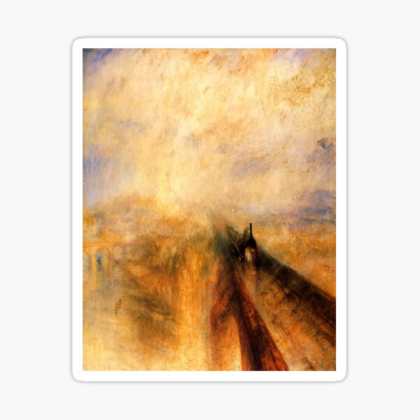 Rain, Steam and Speed – The Great Western Railway -J. M. W. Turner Sticker