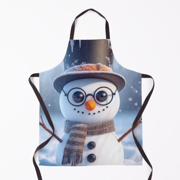 Item preview, A snowman wearing glasses. designed and sold by growing-mom.