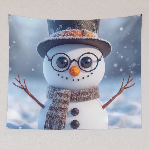 Item preview, A snowman wearing glasses. designed and sold by growing-mom.